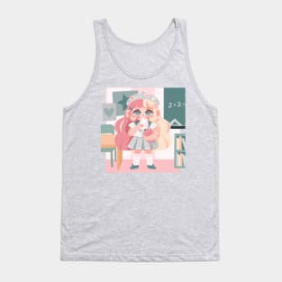 Pastel School Girl Tank Top